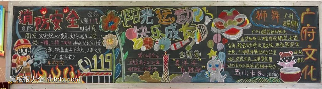 激情全运会的主题黑板报14张-第11张