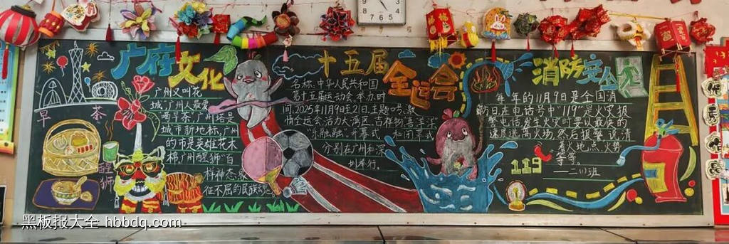 激情全运会的主题黑板报14张-第3张