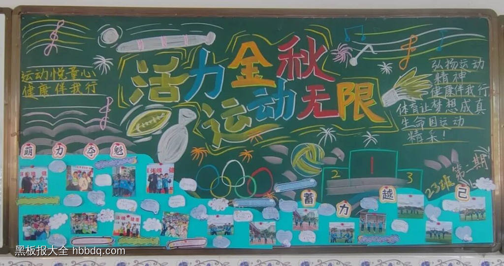 弘扬运动精神的主题黑板报9张-第9张
