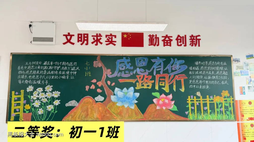 感恩父母，父爱如山母爱若水黑板报5张-第5张