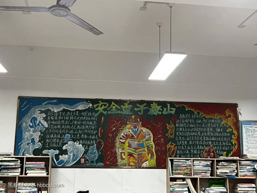 消防安全月主题黑板报-第3张