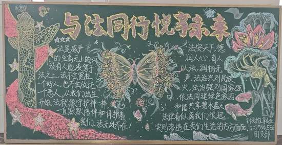 法制青春平安校园黑板报5张