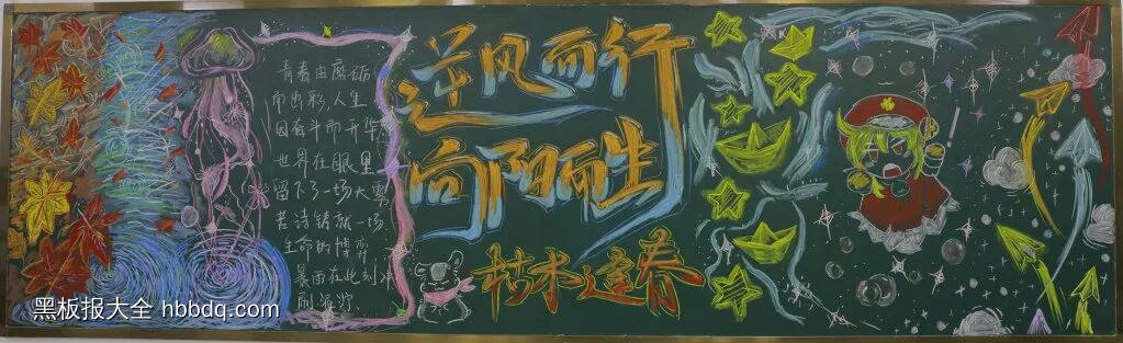 向阳而生心理健康主题黑板报6张-第2张