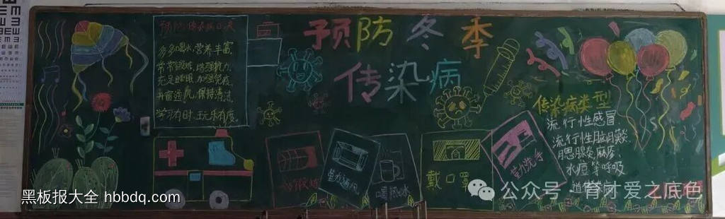 讲卫生，防疾病主题黑板报-第4张