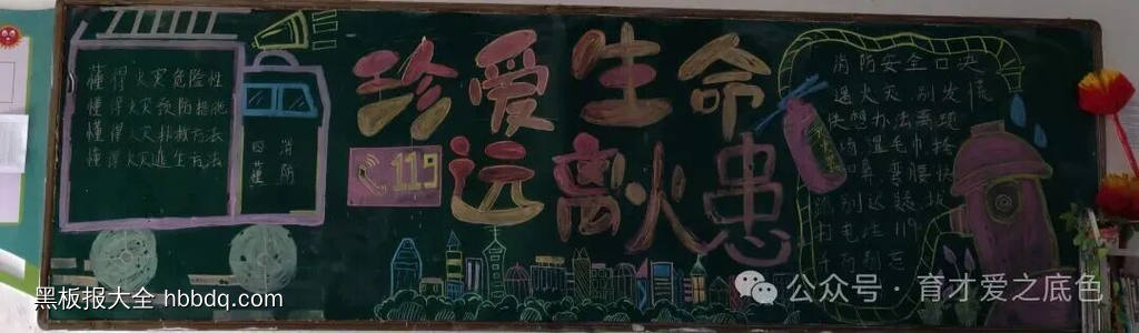 消防小知识主题黑板报简单又好画4张-第4张