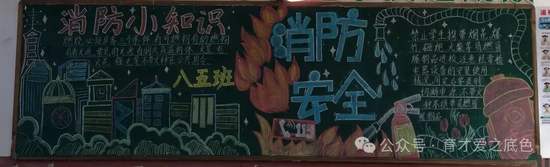 消防小知识主题黑板报简单又好画4张
