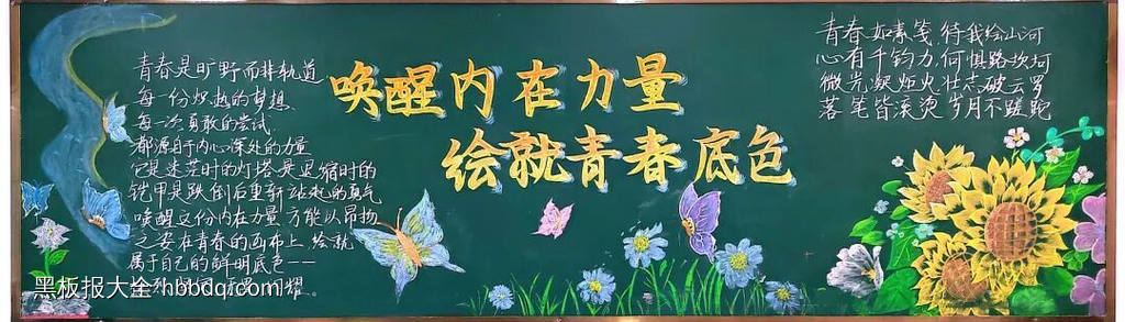 唤醒内心的力量，绘就青春底色粉笔画-第3张