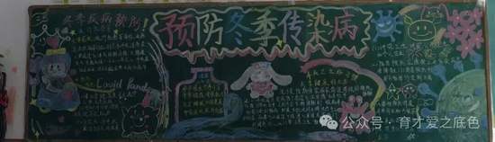 讲卫生，防疾病主题黑板报