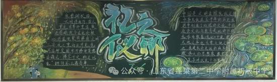 礼德教育主题黑板报