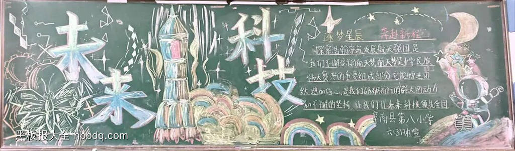 科技伴我成长主题黑板报简单又好看4张-第4张