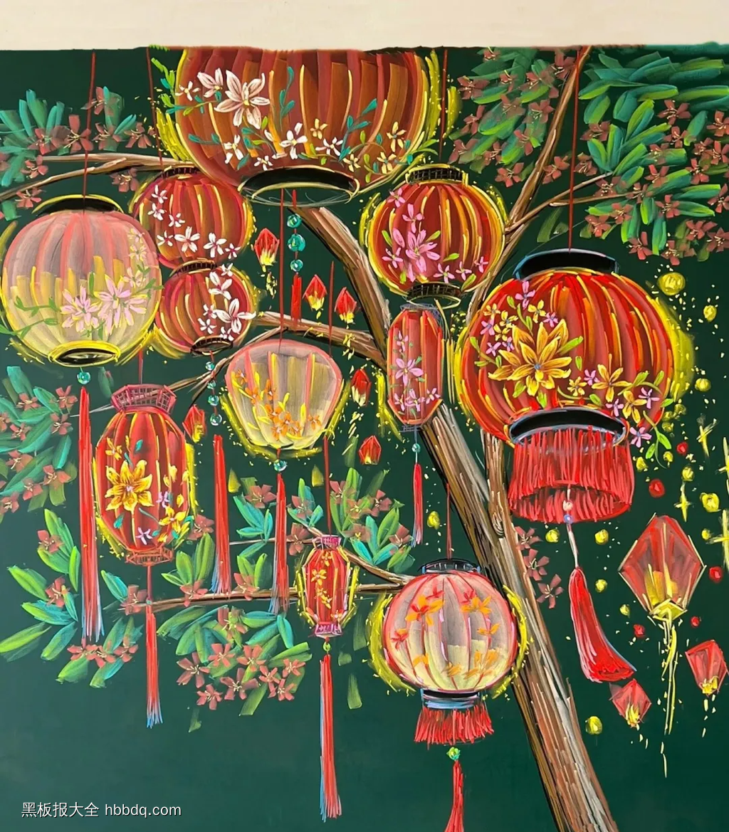 喜迎元旦，超美黑板报-第3张