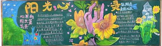 阳光心理主题黑板报推荐4张
