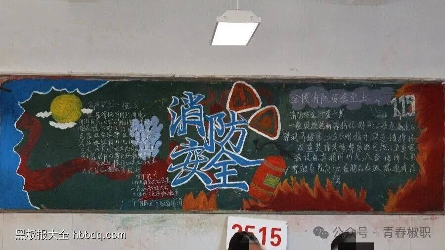 消防安全黑板报漂亮2张-第1张