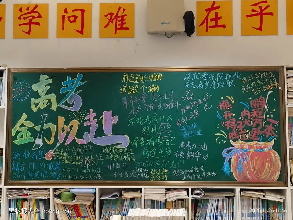 一站成名，冲刺高考主题黑板报-第3张