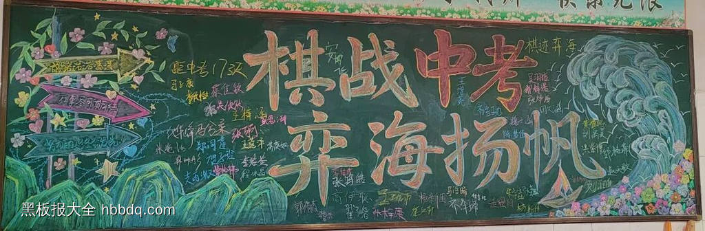 决战中考，全力以赴主题黑板报-第2张