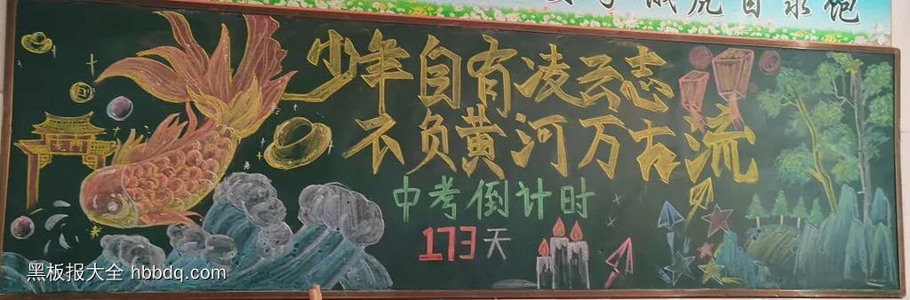 青春当励志，奋斗正当时主题黑板报-第5张