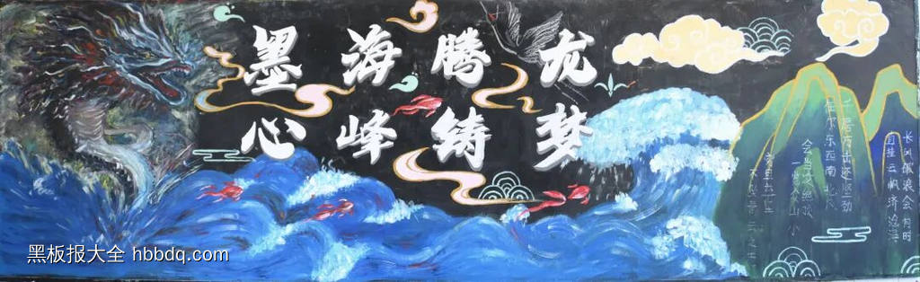 笃行致远，乘风破浪主题黑板报-第3张