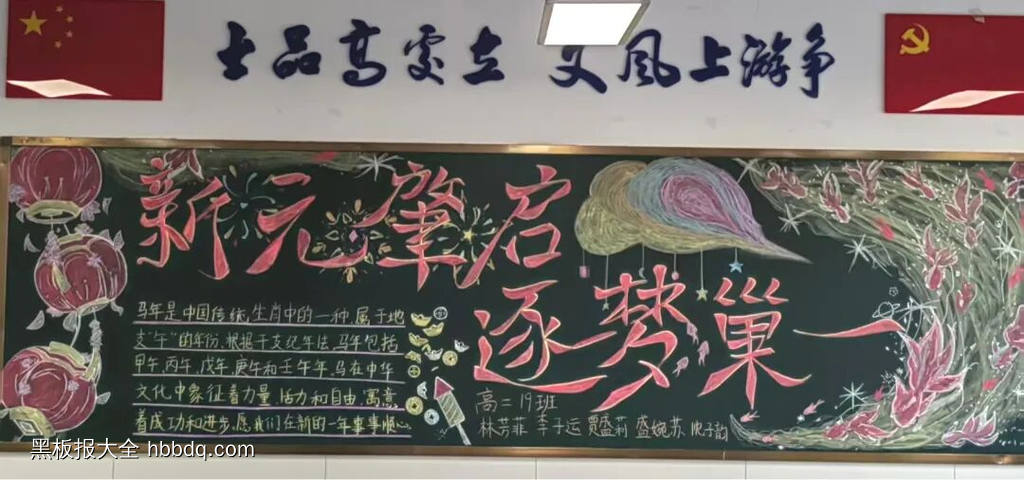 2026喜迎元旦主题黑板报简单又漂亮3张-第2张