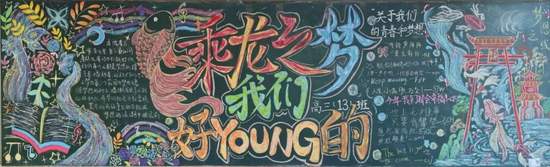 决战考试，为理想而奋斗主题黑板报