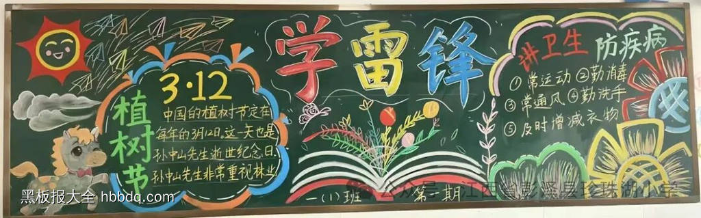 3.12学雷锋主题黑板报-第1张