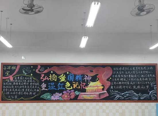 弘扬爱国主义教育主题黑板报