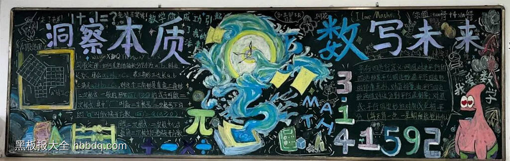 数学——数写未来主题黑板报-第4张
