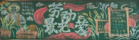 五一劳动最光荣主题黑板报
