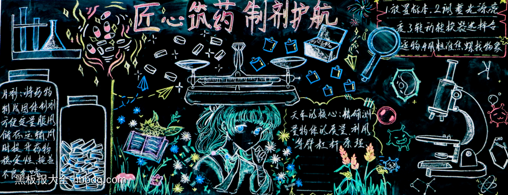 技能点亮文化主题黑板报-第5张