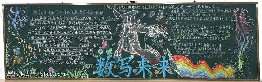 数学——数写未来主题黑板报-第5张
