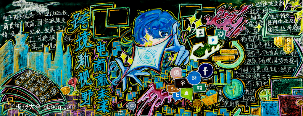 技能点亮文化主题黑板报-第2张