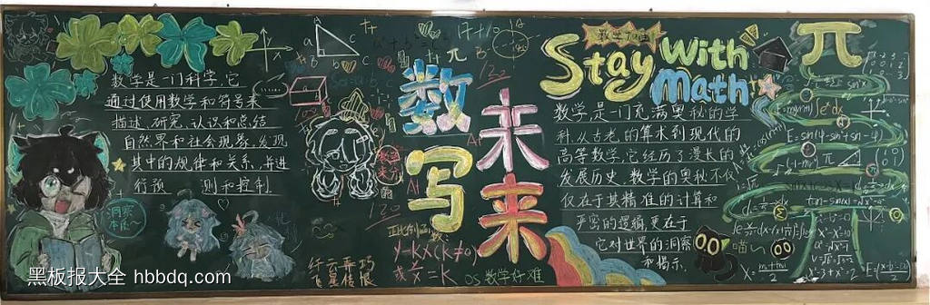数学——数写未来主题黑板报-第3张