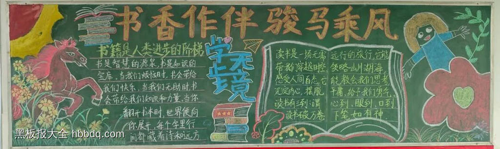 学无止境主题黑板报-第4张