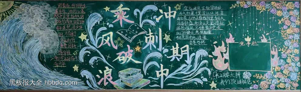 冲刺期中主题黑板报-第5张