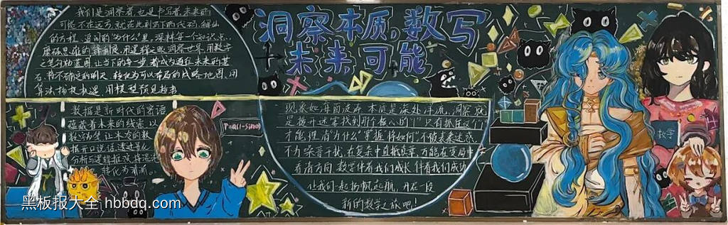 数学——数写未来主题黑板报-第6张