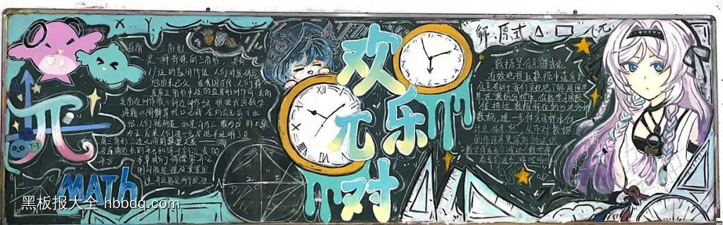数学——数写未来主题黑板报-第2张