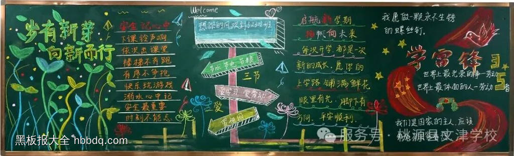 新学期，新起点主题黑板报简单又漂亮5张-第3张