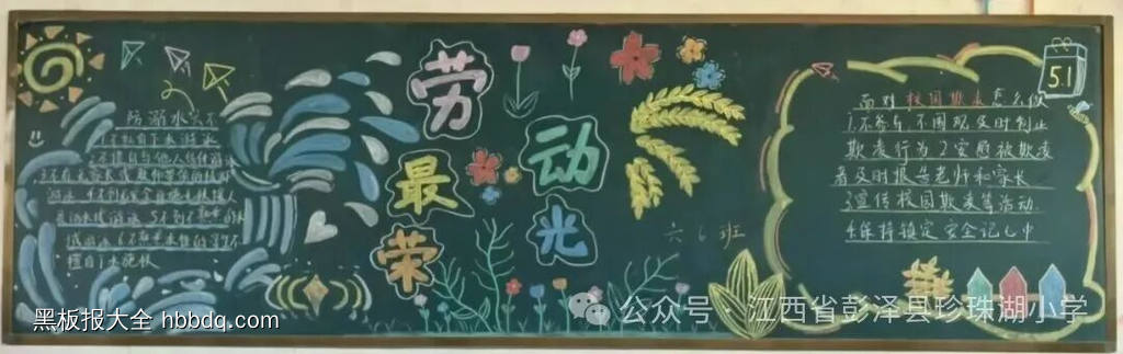 劳动最光荣主题黑板报简单又好看7张-第2张