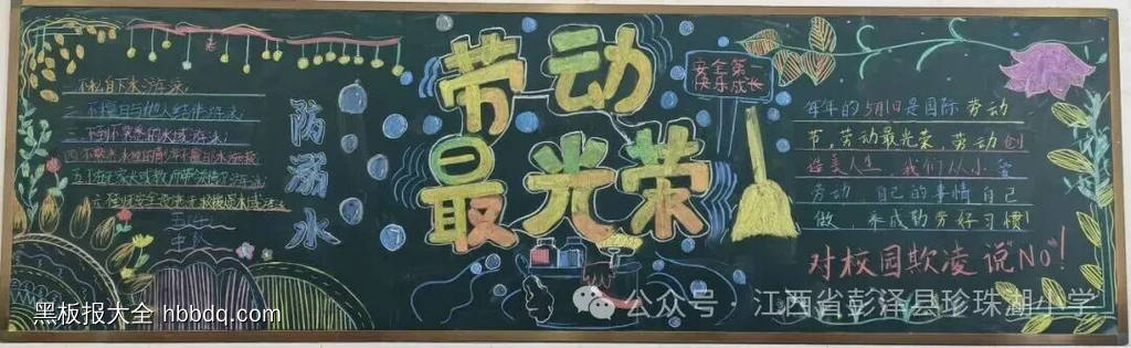 劳动最光荣主题黑板报简单又好看7张-第7张