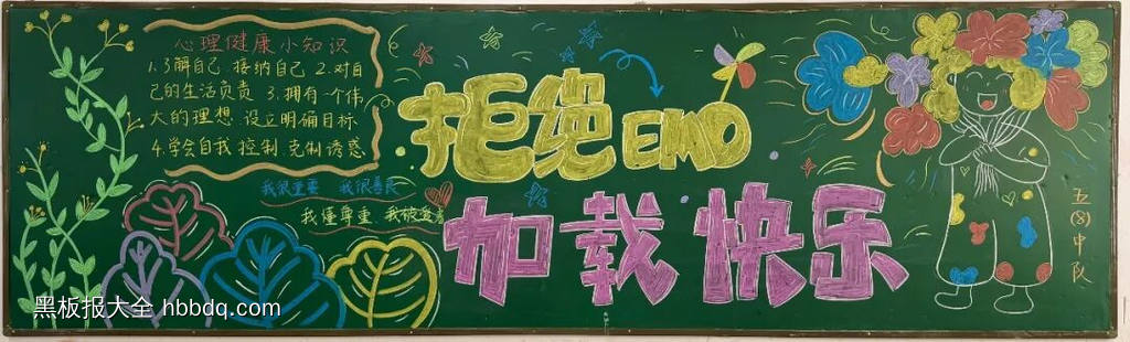 向阳而生，追光同行主题黑板报-第2张