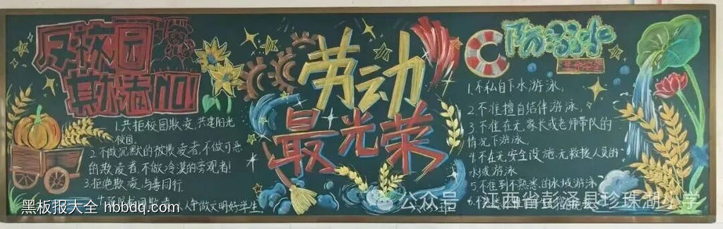 劳动最光荣主题黑板报简单又好看7张-第1张