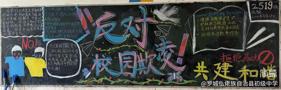 预防校园欺凌主题黑板报简单又好看3张