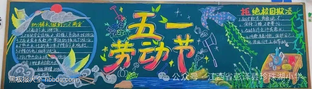 五一，劳动最光荣主题黑板报-第3张