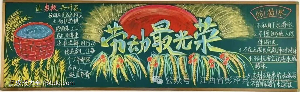 向劳动者致敬主题黑板报漂亮6张-第3张