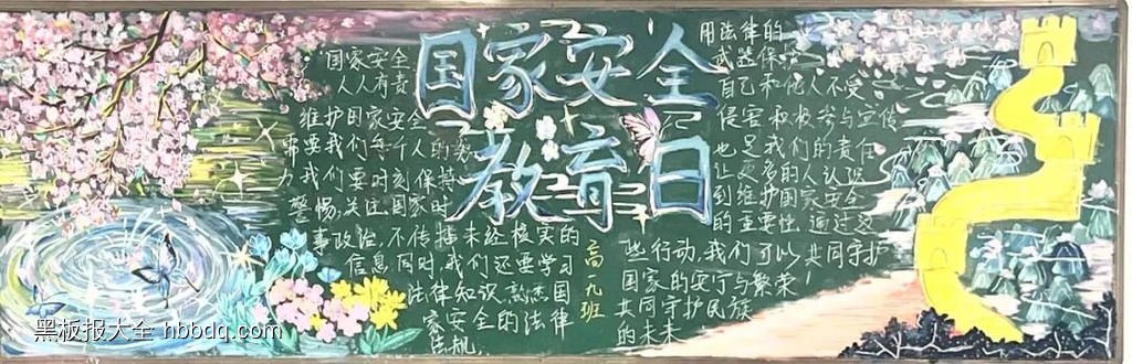 国家安全教育日主题黑板报-第3张