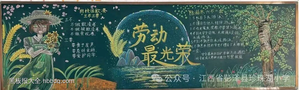 向劳动者致敬主题黑板报漂亮6张-第4张