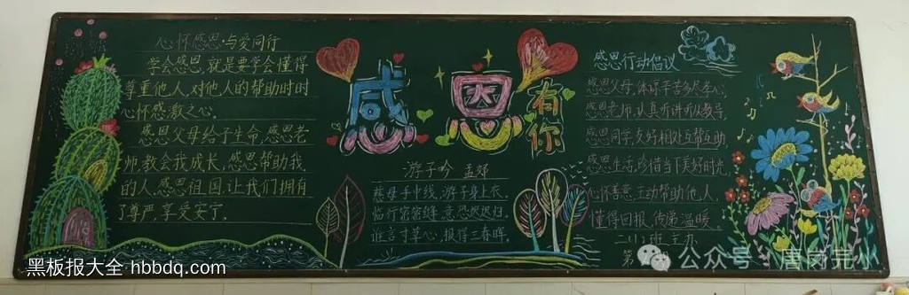感恩母亲节主题黑板报简单又漂亮3张-第1张