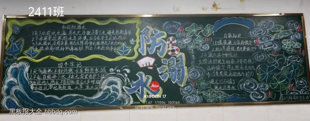 防溺水主题黑板报简单又好看5张-第5张