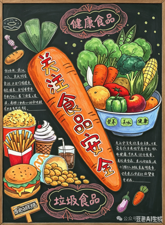 精美3张“食品安全”主题黑板报