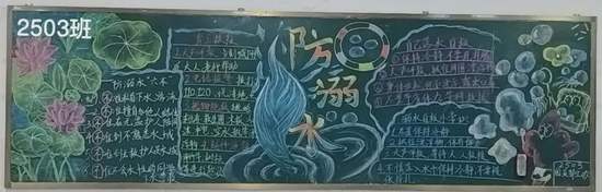 防溺水主题黑板报简单又好看5张