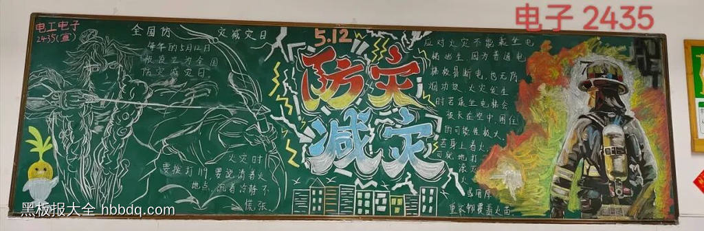 防灾减灾主题黑板报漂亮4张-第4张